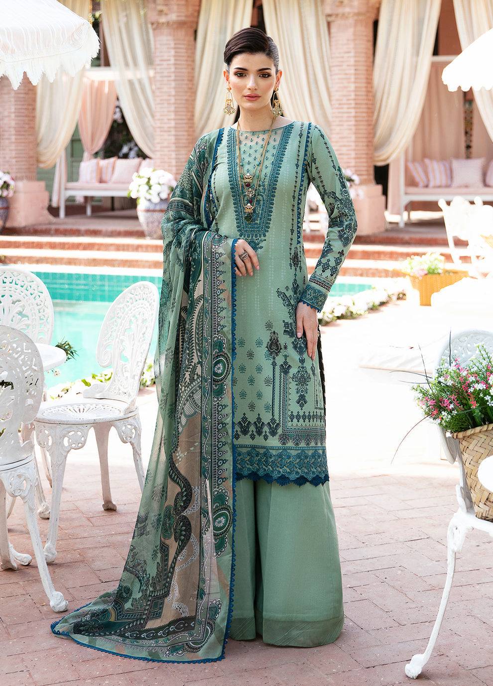 Gulaal | Summer Glow Lawn 24 | ANADIYA (GL-L-24V3-05) - Pakistani Designer Dress - by Gulaal | Type: Luxury - 100% Original at Saira Sultan