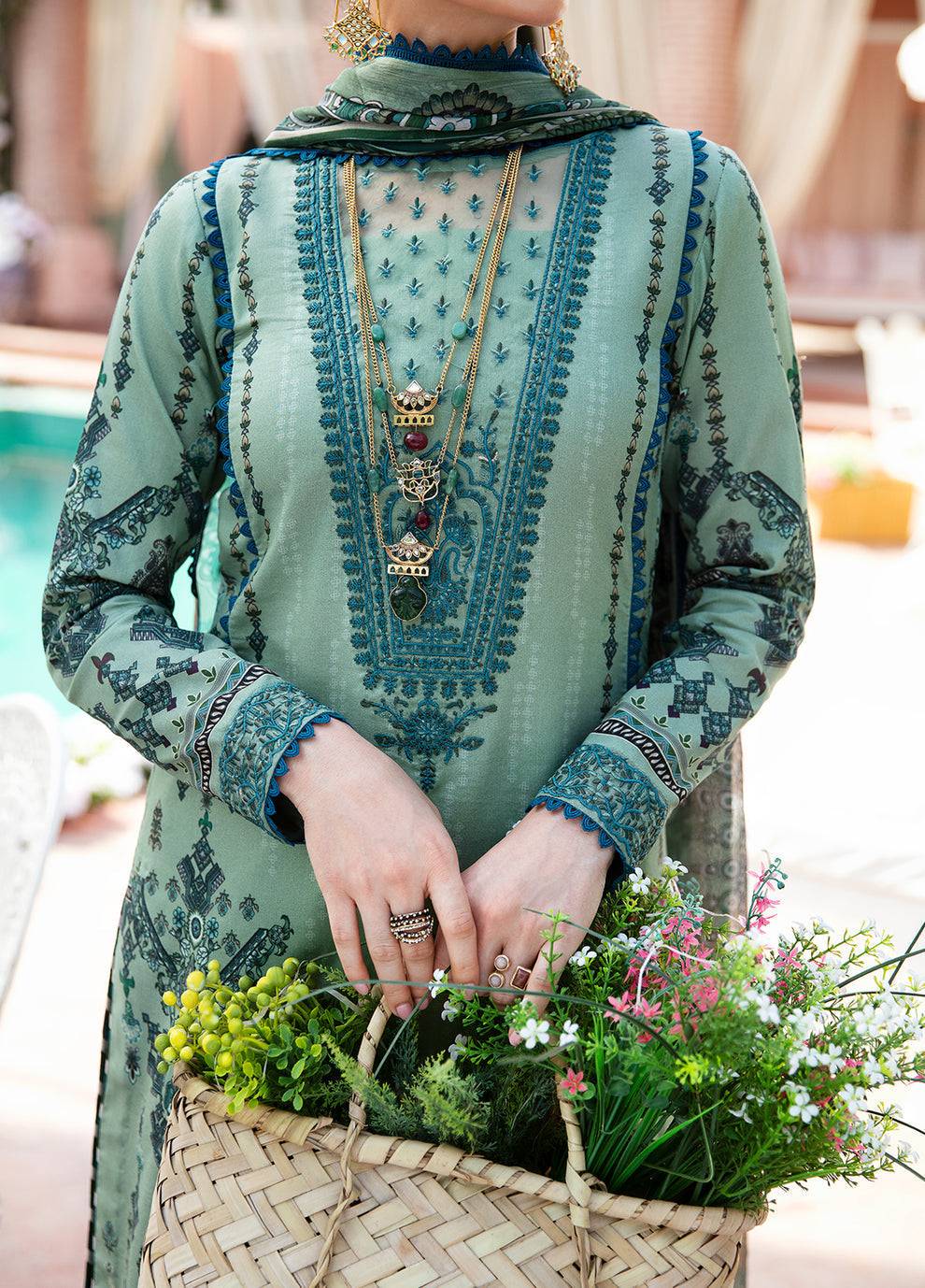 Gulaal | Summer Glow Lawn 24 | ANADIYA (GL-L-24V3-05) - Pakistani Designer Dress - by Gulaal | Type: Luxury - 100% Original at Saira Sultan