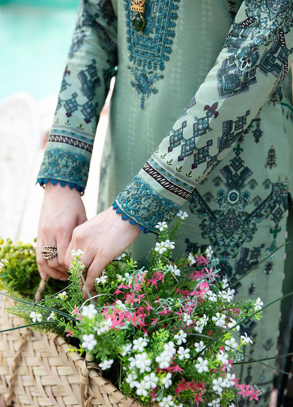 Gulaal | Summer Glow Lawn 24 | ANADIYA (GL-L-24V3-05) - Pakistani Designer Dress - by Gulaal | Type: Luxury - 100% Original at Saira Sultan