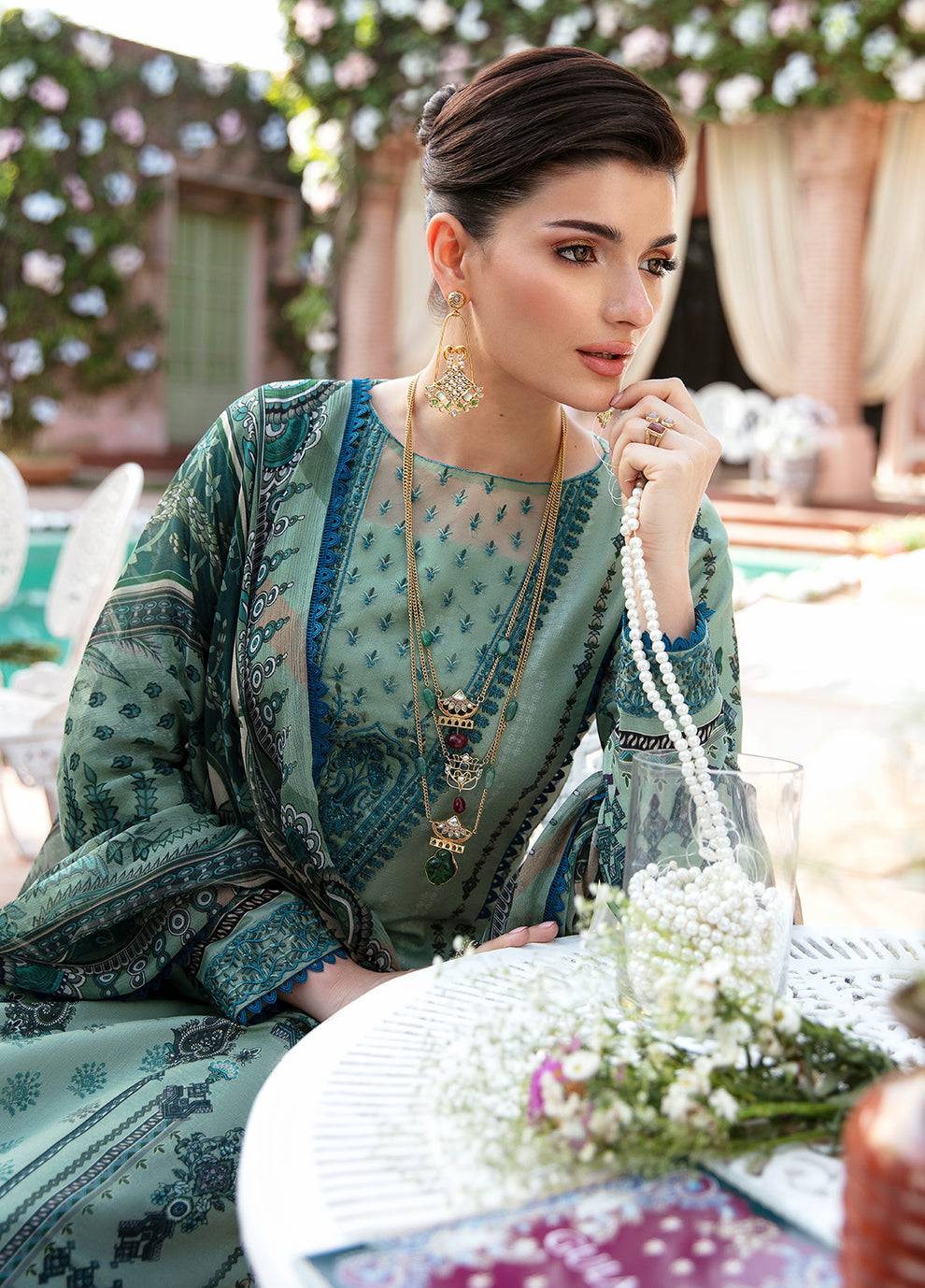 Gulaal | Summer Glow Lawn 24 | ANADIYA (GL-L-24V3-05) - Pakistani Designer Dress - by Gulaal | Type: Luxury - 100% Original at Saira Sultan