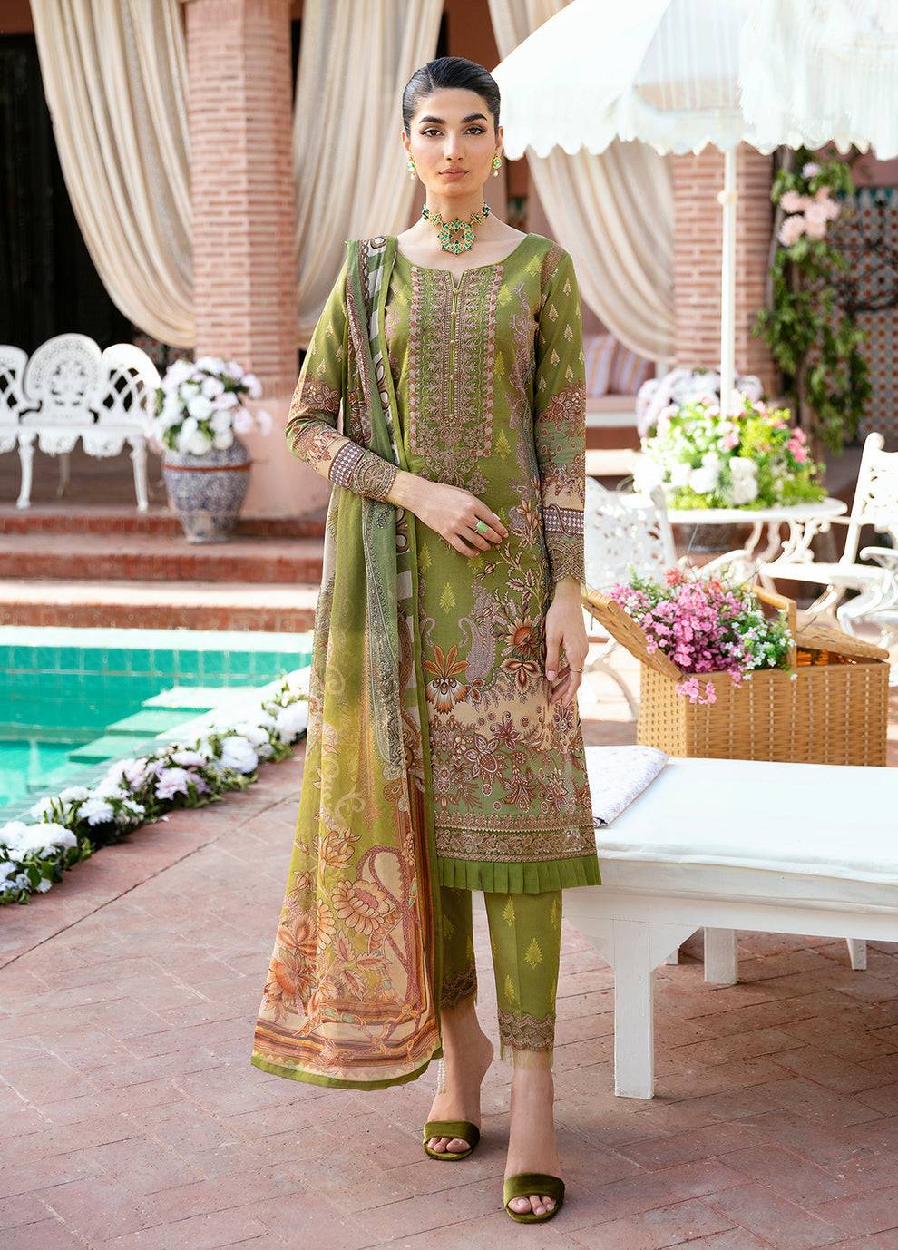 Gulaal | Summer Glow Lawn 24 | ALICIA (GL-L-24V3-04) - Pakistani Designer Dress - by Gulaal | Type: Luxury - 100% Original at Saira Sultan