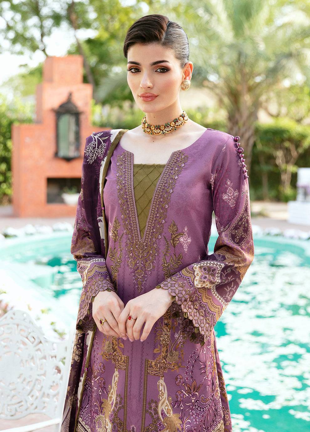 Gulaal | Summer Glow Lawn 24 | ESMERAY (GL-L-24V3-03) - Pakistani Designer Dress - by Gulaal | Type: Luxury - 100% Original at Saira Sultan