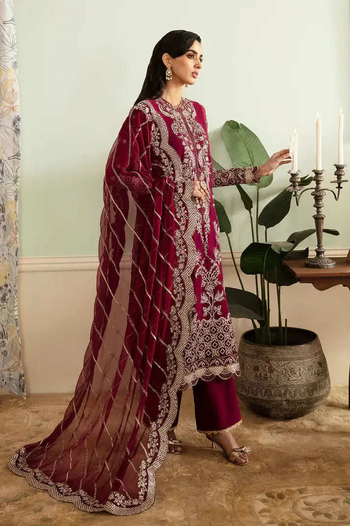 Ayzel | The Whispers of Grandeur | Salvia - Pakistani Designer Dress - by Afrozeh | Type: Formal - 100% Original at Saira Sultan