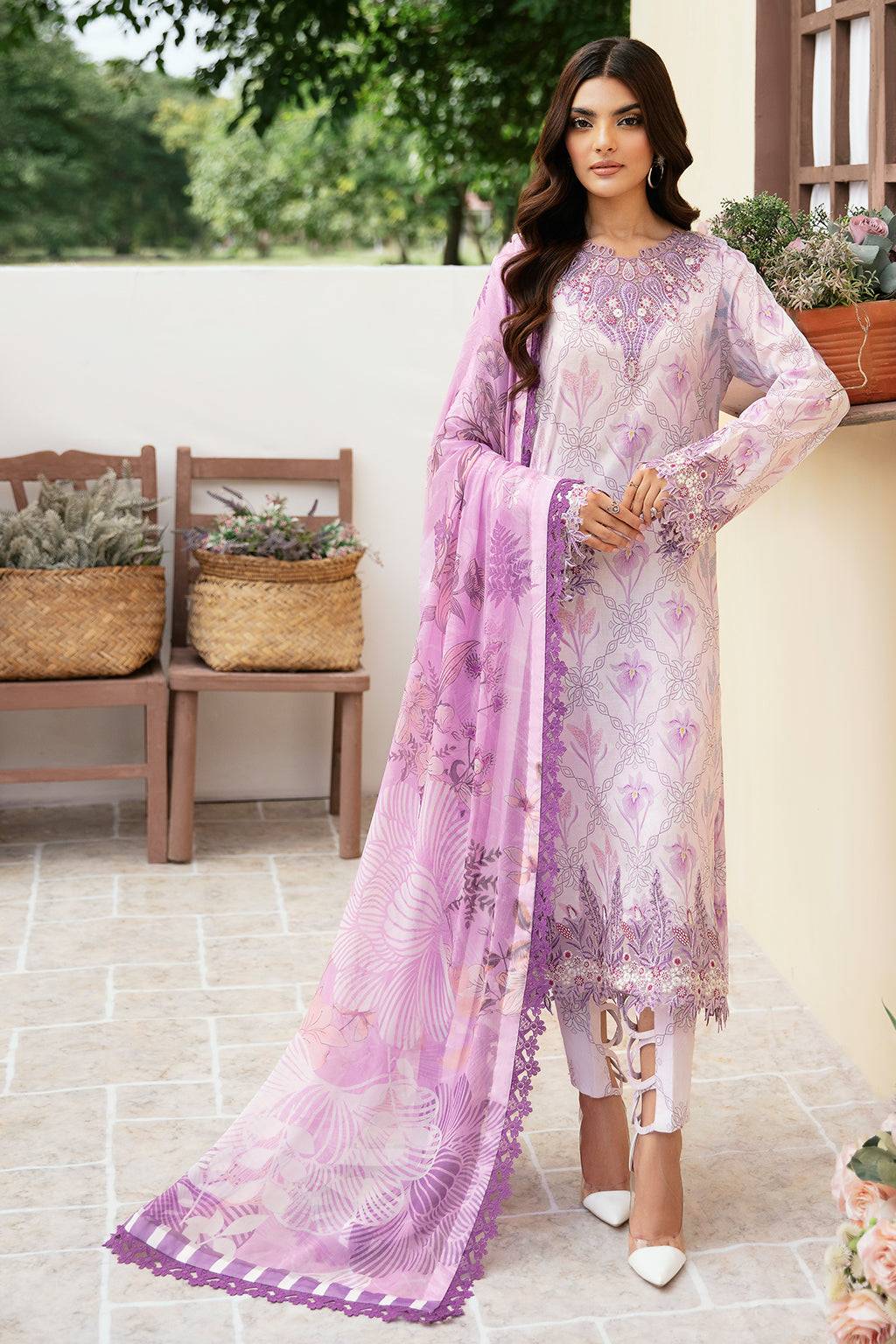 Ramsha | Rangrez Lawn Collection | N-504 - Pakistani Designer Dress - by Ramsha | Type: Luxury - 100% Original at Saira Sultan