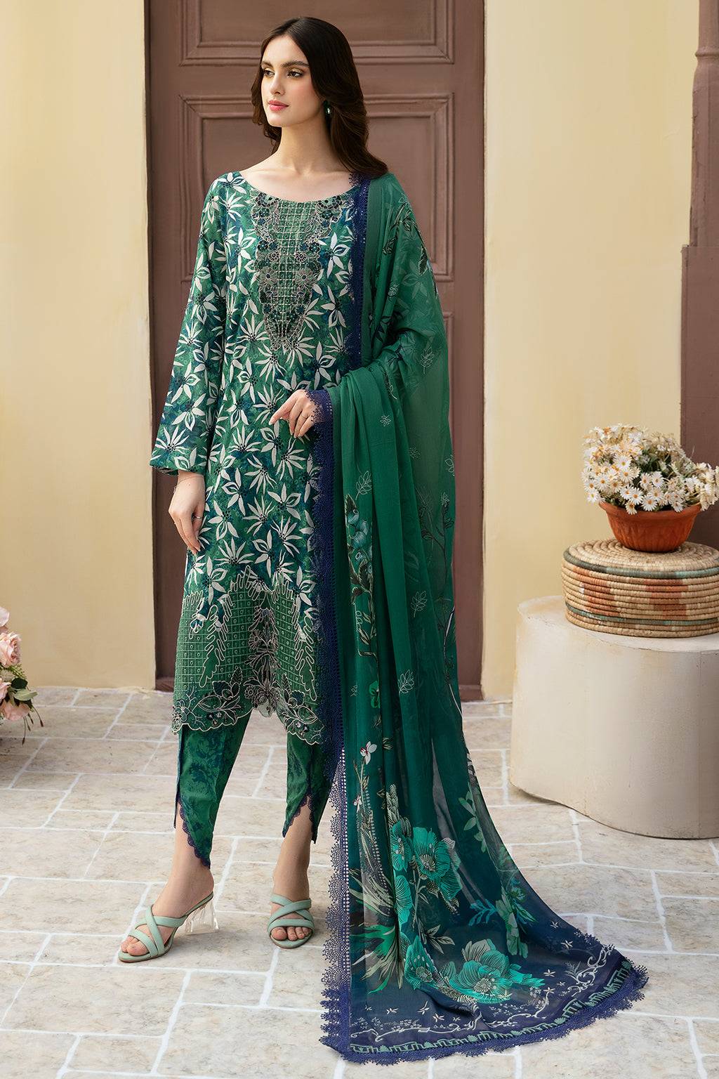 Ramsha | Rangrez Lawn Collection | N-507 - Pakistani Designer Dress - by Ramsha | Type: Luxury - 100% Original at Saira Sultan