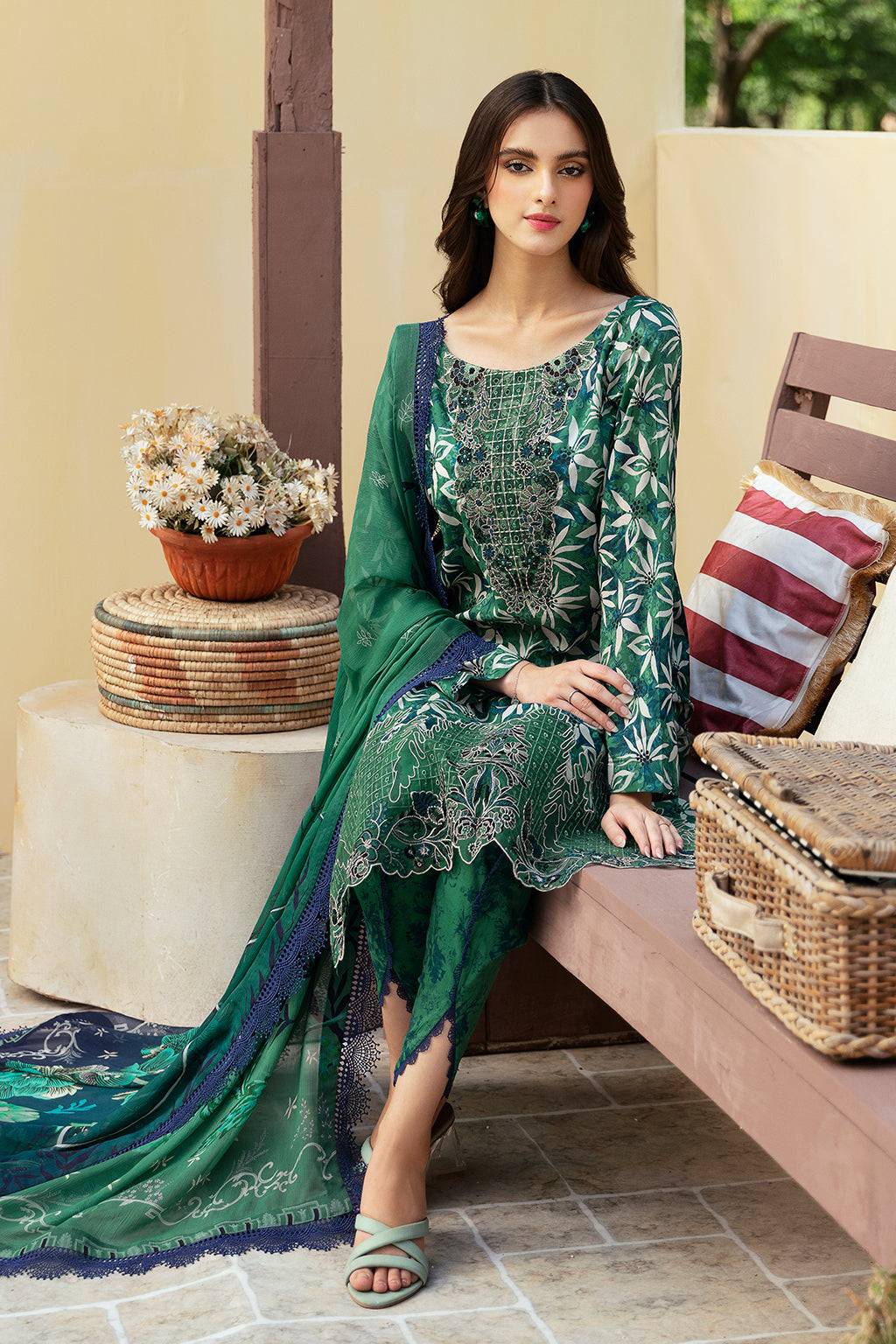 Ramsha | Rangrez Lawn Collection | N-507 - Pakistani Designer Dress - by Ramsha | Type: Luxury - 100% Original at Saira Sultan