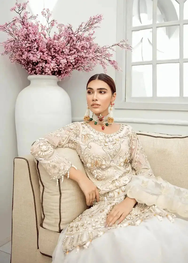 Akbar Aslam | Formal Collection | Snow Drop - Pakistani Designer Dress - by Akbar Aslam | Type: Formal - 100% Original at Saira Sultan