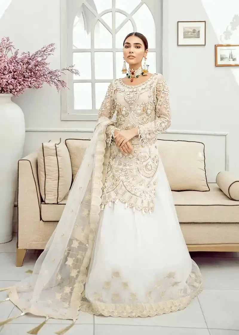 Akbar Aslam | Formal Collection | Snow Drop - Pakistani Designer Dress - by Akbar Aslam | Type: Formal - 100% Original at Saira Sultan
