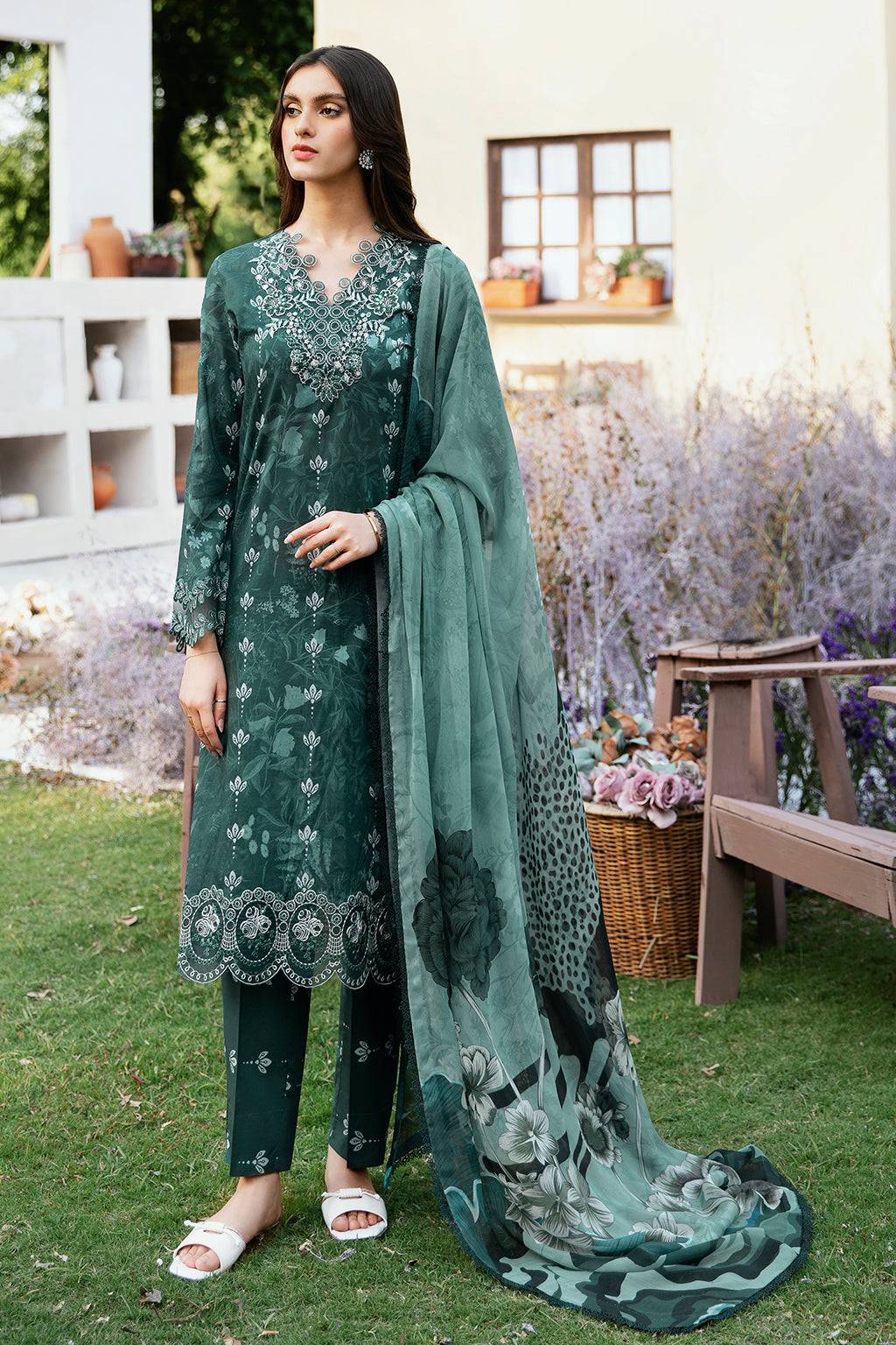 Ramsha | Rangrez Lawn Collection | N-505 - Pakistani Designer Dress - by Ramsha | Type: Luxury - 100% Original at Saira Sultan