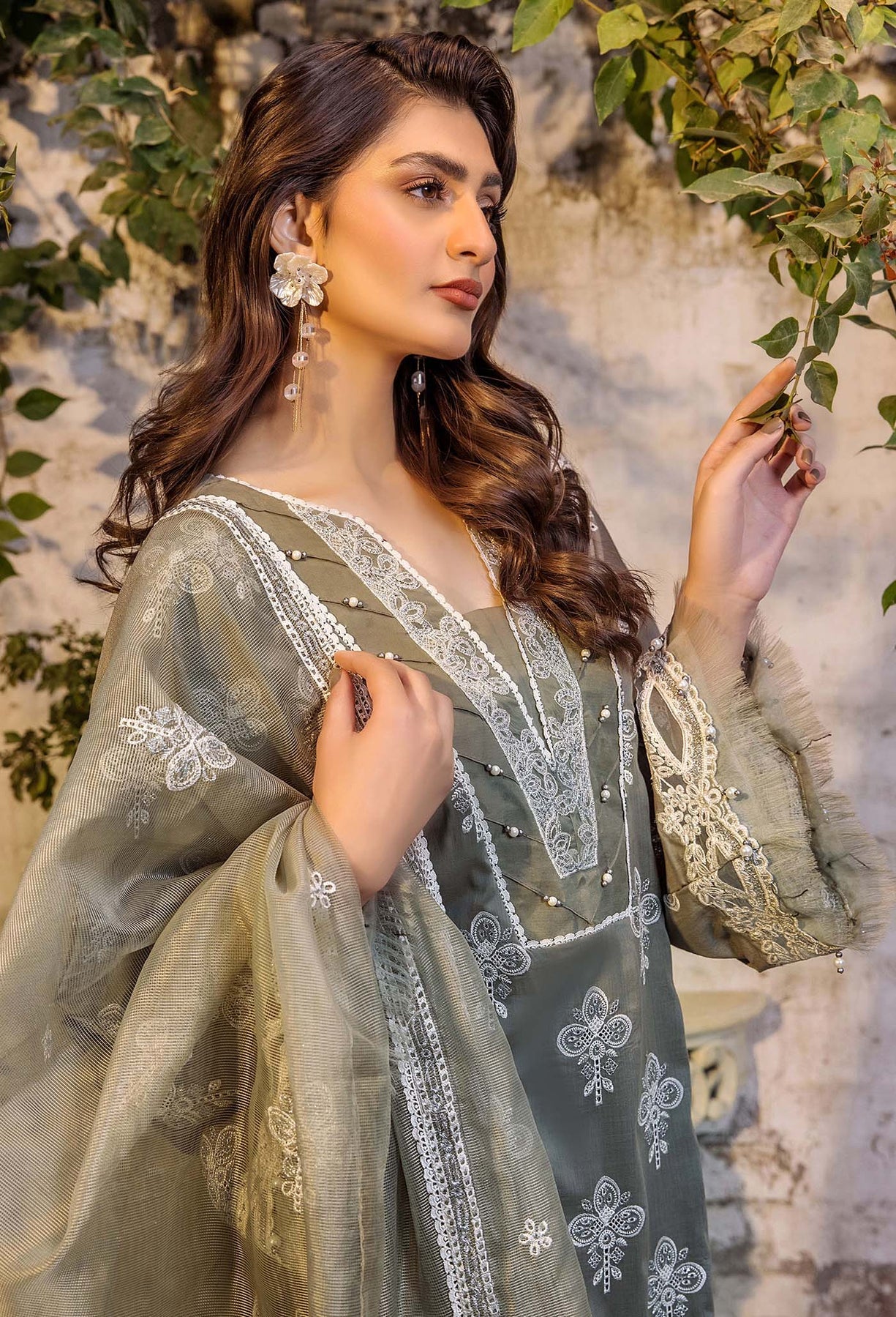 Adans Libas | Chikankari 25 | 4772 M Gray Lawn