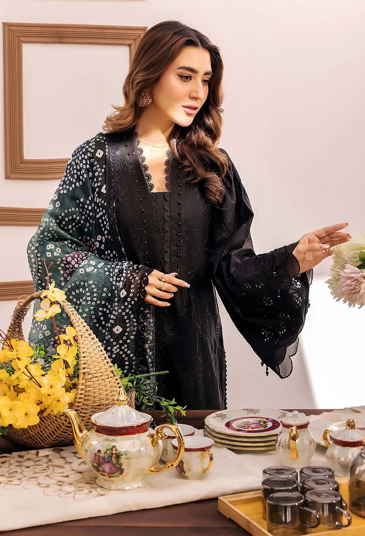 Adans Libas | Stella Chikankari 25 | 1025 L Black Lawn