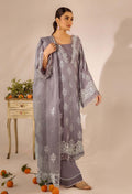 Adans Libas | Chikankari 25 | 4777 XS Lilac Gray Lawn