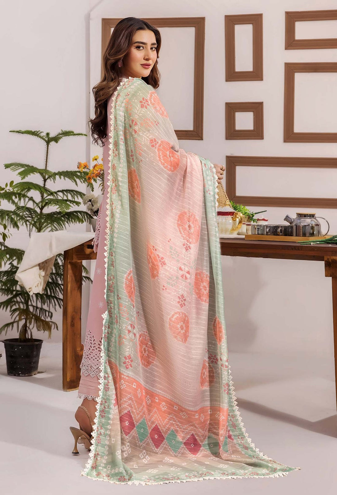 Adans Libas | Stella Chikankari 25 | 1029 XS Pink Lawn