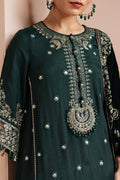 Cross Stitch | Luxe Atelier 25 | EMERALD GRACE Custom Size Deep Teal Green Silk
