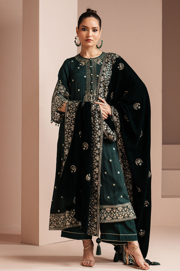 Cross Stitch | Luxe Atelier 25 | EMERALD GRACE XS Deep Teal Green Silk