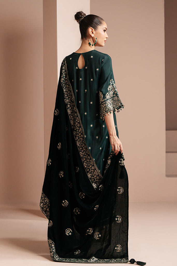 Cross Stitch | Luxe Atelier 25 | EMERALD GRACE XS Deep Teal Green Silk