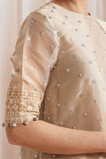 Cross Stitch | Luxe Atelier 25 | GILDED GLOW XL Beige Silk