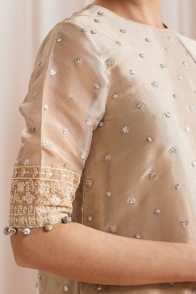 Cross Stitch | Luxe Atelier 25 | GILDED GLOW XL Beige Silk