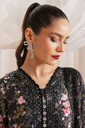 Cross Stitch | Luxe Atelier 25 | GRAPHITE GLOW Custom Size Black Silk