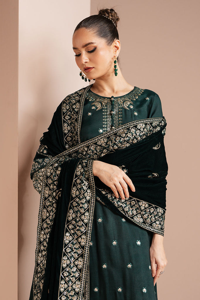 Cross Stitch | Luxe Atelier 25 | EMERALD GRACE XL Deep Teal Green Silk