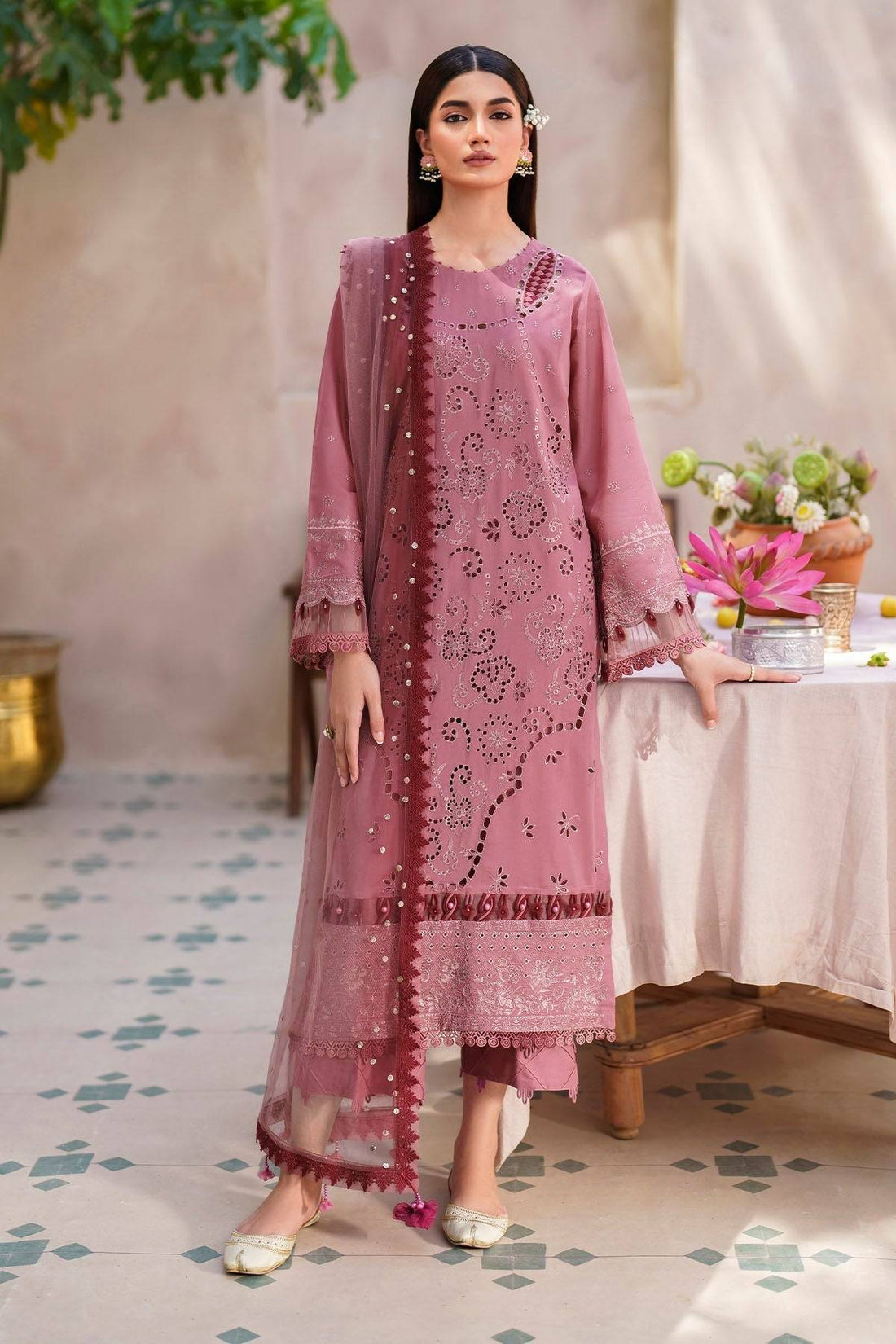 Nureh | Bazaar Lawn | NS - 136 - Pakistani Designer Dress - by Nureh | Type: Luxury - 100% Original at Saira Sultan