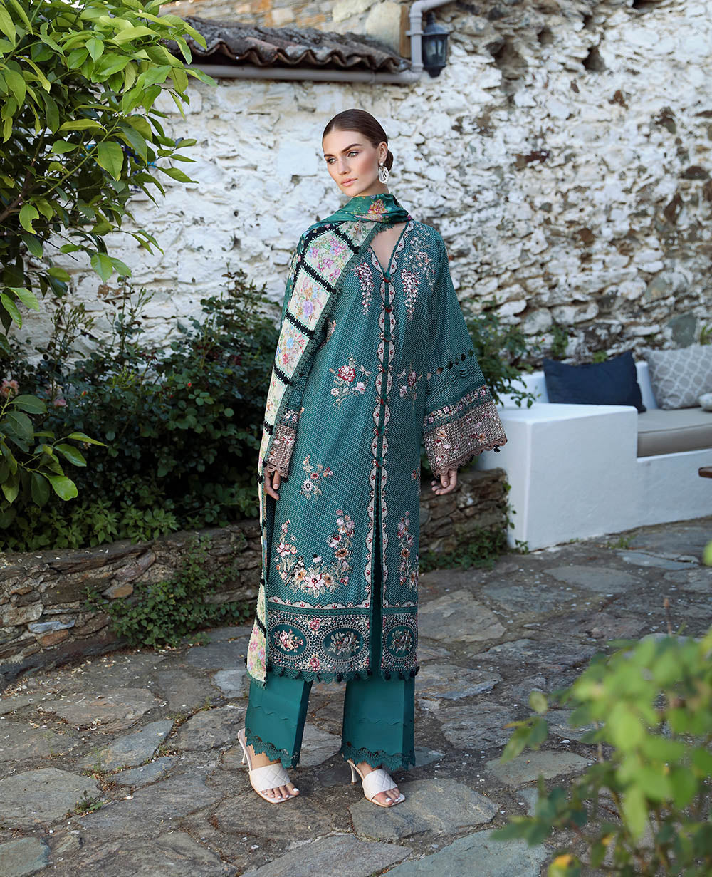 Republic Womenswear | Aylin Summer Lawn 24 | Fleur (D2-B) -  Republic Womenswear Luxury -  Saira Sultan