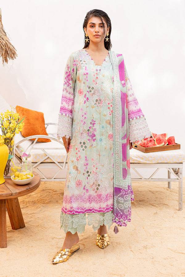 Nureh | Gardenia Lawn 24 | NS-136 A - Pakistani Designer Dress - by Nureh | Type: Luxury - 100% Original at Saira Sultan
