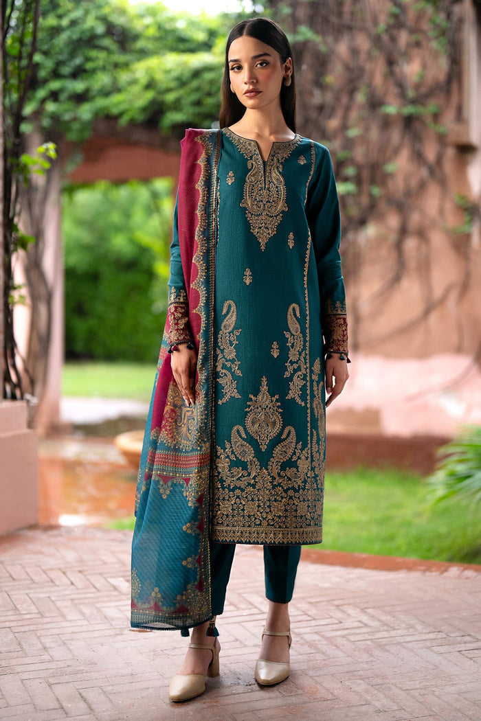 Jazmin | Winter Edition 24 | KHADDAR UW-0070 - Pakistani Designer Dress - by Jazmin | Type: Luxury - 100% Original at Saira Sultan