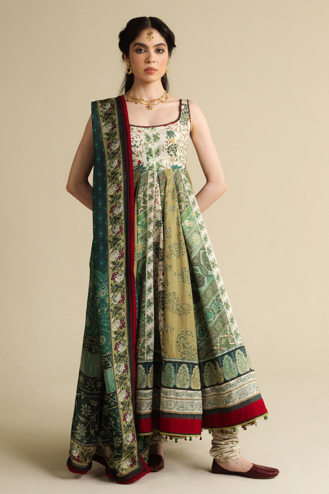 Zara Shahjahan | Anarkali 25 | Saawan-D2 - Pakistani Designer Dress - by Zara Shahjahan - Type : Ladies Clothes - 100% Original at Saira Sultan