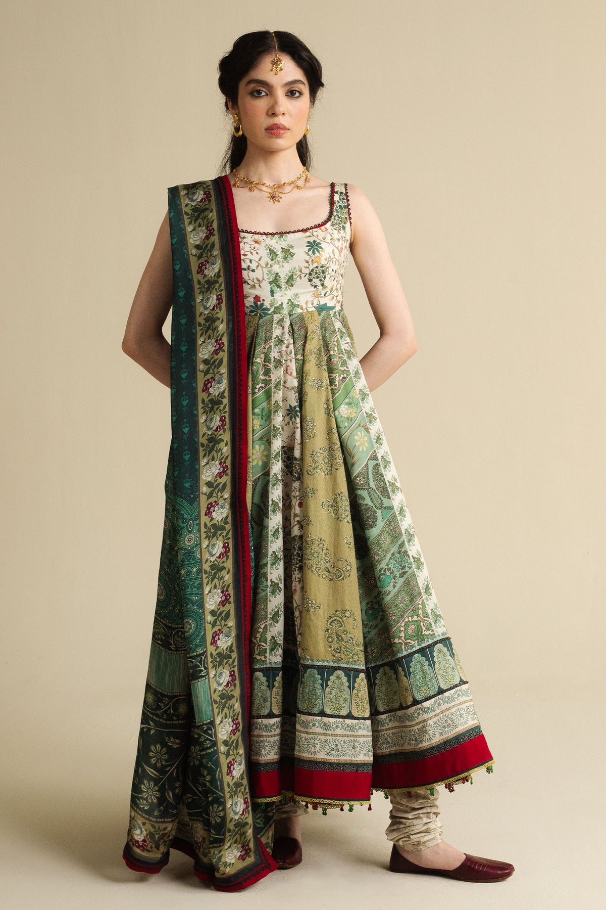 Zara Shahjahan | Anarkali 25 | Saawan-D2 - Pakistani Designer Dress - by Zara Shahjahan - Type : Ladies Clothes - 100% Original at Saira Sultan