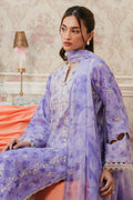 Ayzel | Armelia Printed Lawn 25 | Delilah L Lilac Lawn