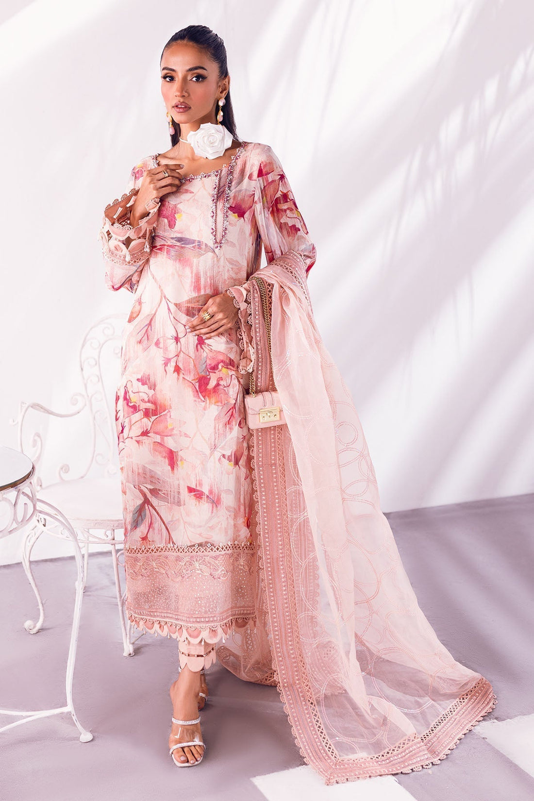 Nureh | Ballerina Formals | OAK MIST - Pakistani Designer Dress - by Nureh | Type: Luxury - 100% Original at Saira Sultan