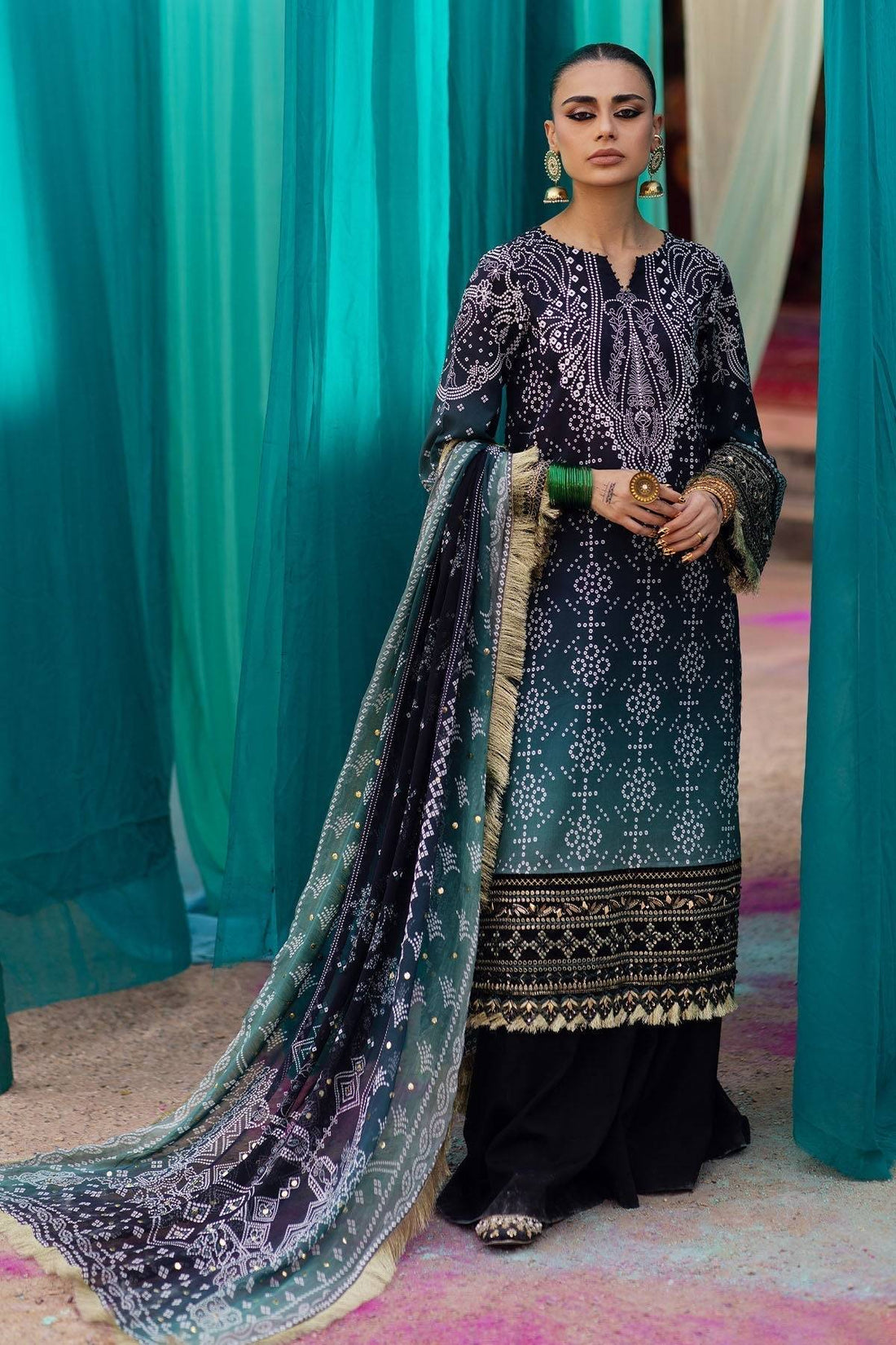 Nureh | Bazaar Lawn | NS-129 - Pakistani Designer Dress - by Nureh | Type: Luxury - 100% Original at Saira Sultan