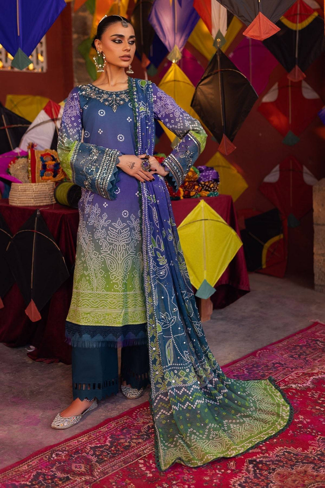 Nureh | Bazaar Lawn | NS-133 - Pakistani Designer Dress - by Nureh | Type: Luxury - 100% Original at Saira Sultan
