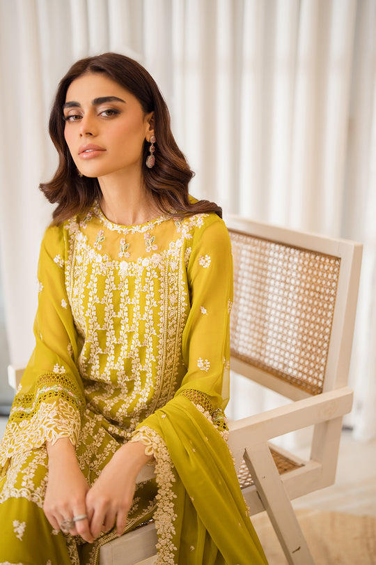 Azure | Ensembles Embroidered Formals | Amber Glow