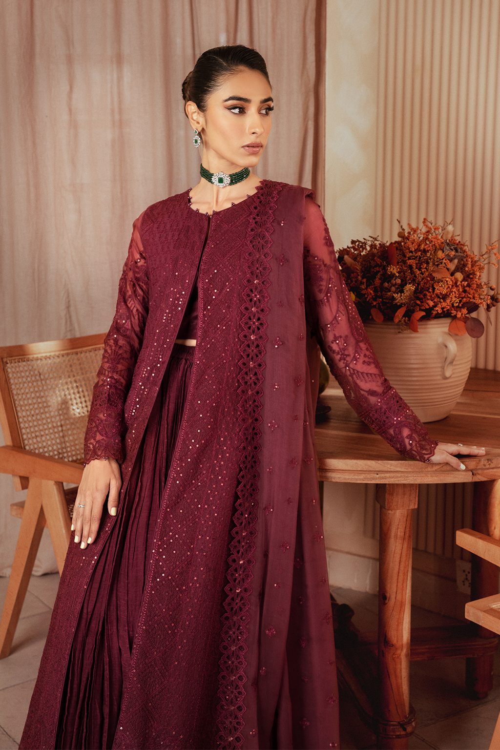 Iznik | Chiffon Kari | ICK-01 Embroidered Chiffon - Pakistani Designer Dress - by Iznik | Type: Bridal - 100% Original at Saira Sultan