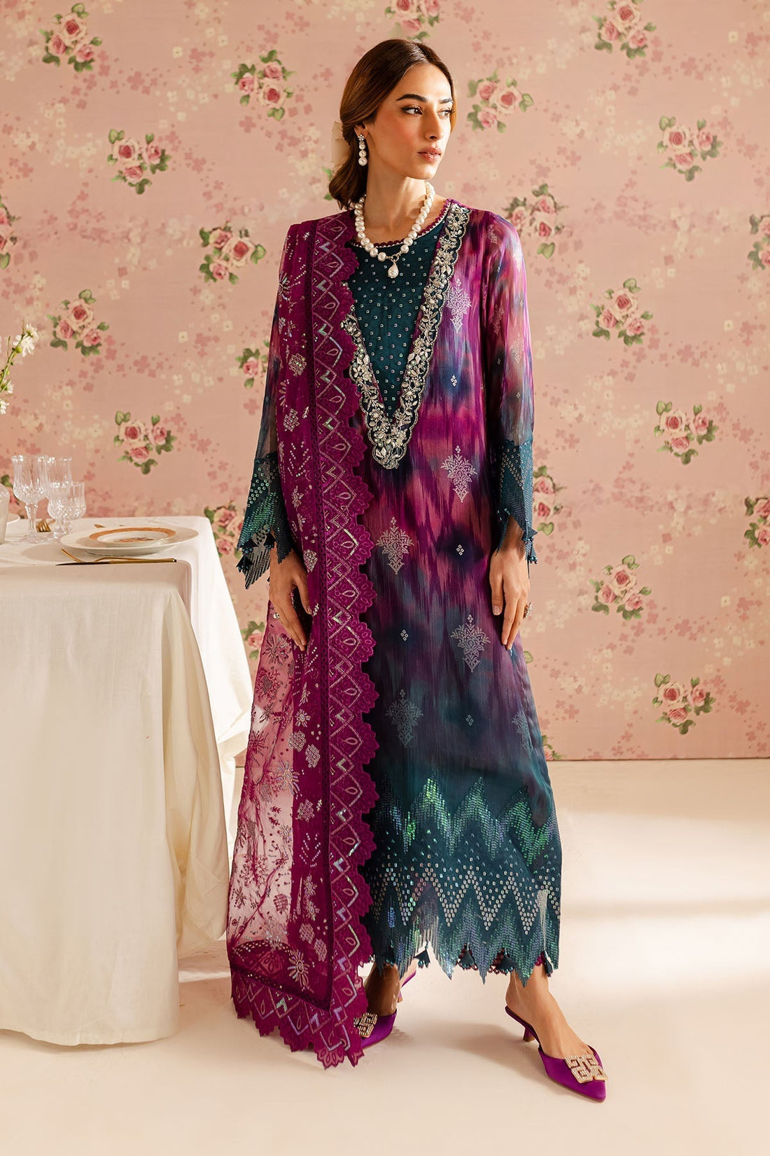 Nureh | Ballerina Formals | NU2-159 XS Midnight Blue Chiffon