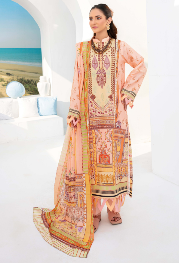 Humdum | Saira Bano Lawn 24 | D10 -  HumDum Casuals -  Saira Sultan