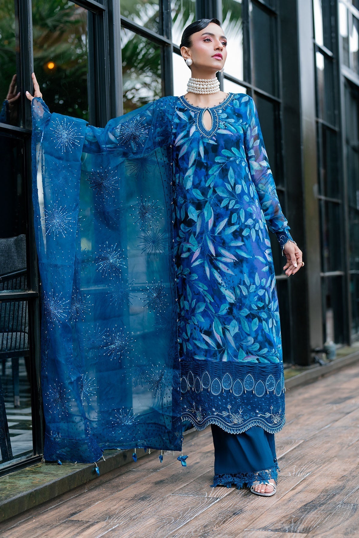 Nureh | Ballerina Formals | NU2-153 - Pakistani Designer Dress - by Nureh | Type: Luxury - 100% Original at Saira Sultan