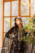 Emaan Adeel | Noore Festive Formals | ZAREYA L Black Organza