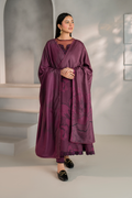 Iznik | Exclusive Winter | UE-351 XS Plum Slub Khaddar