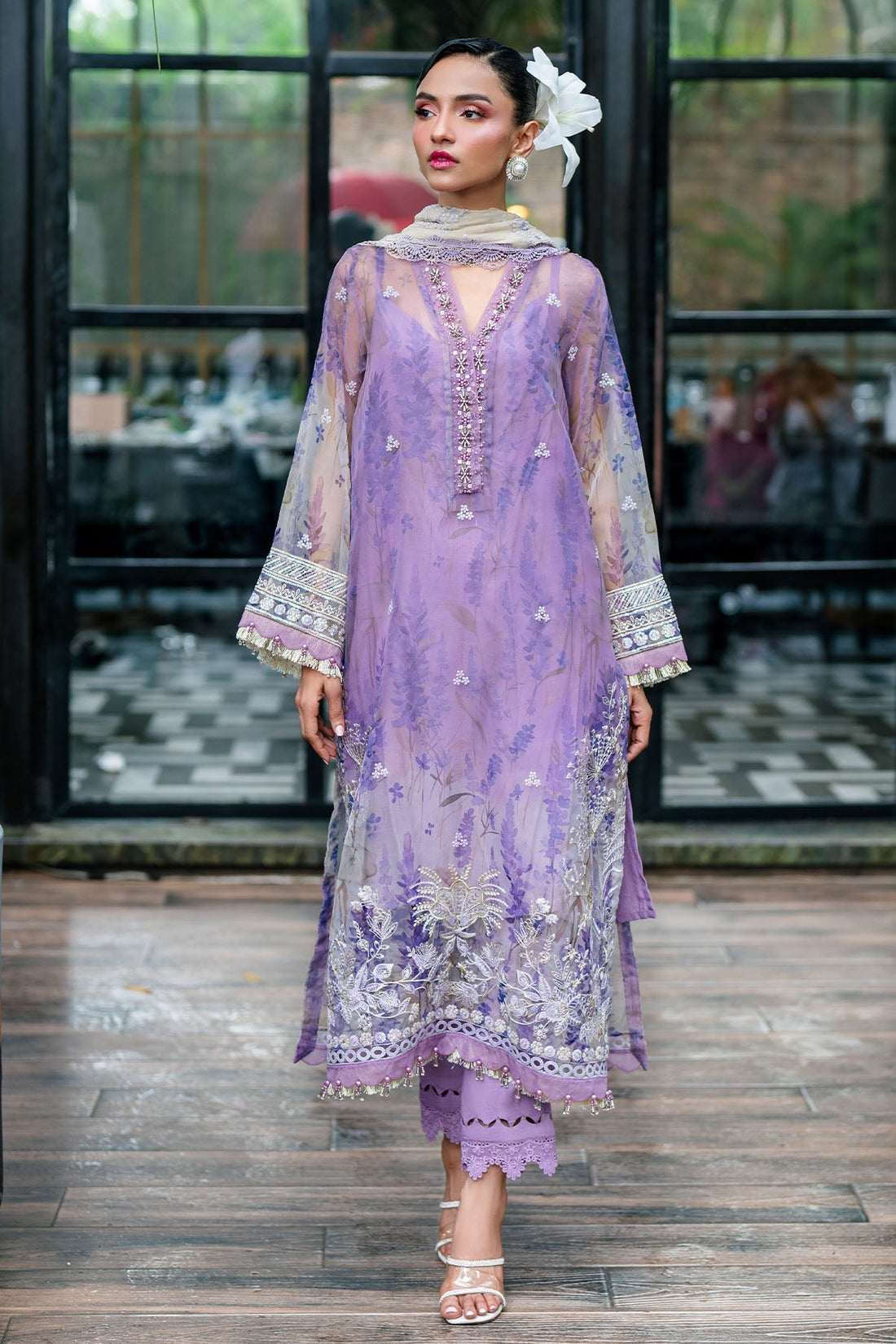 Nureh | Ballerina Formals | NU2-149 - Pakistani Designer Dress - by Nureh | Type: Luxury - 100% Original at Saira Sultan