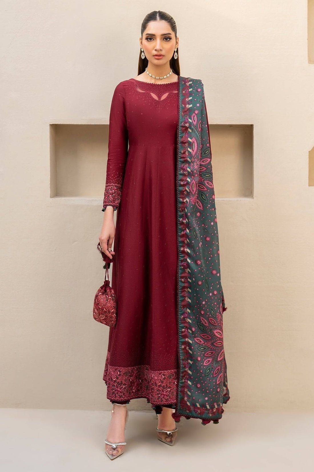 Jazmin | Irish Lawn SS 24 | D7 - Pakistani Designer Dress - by Jazmin | Type: Luxury - 100% Original at Saira Sultan
