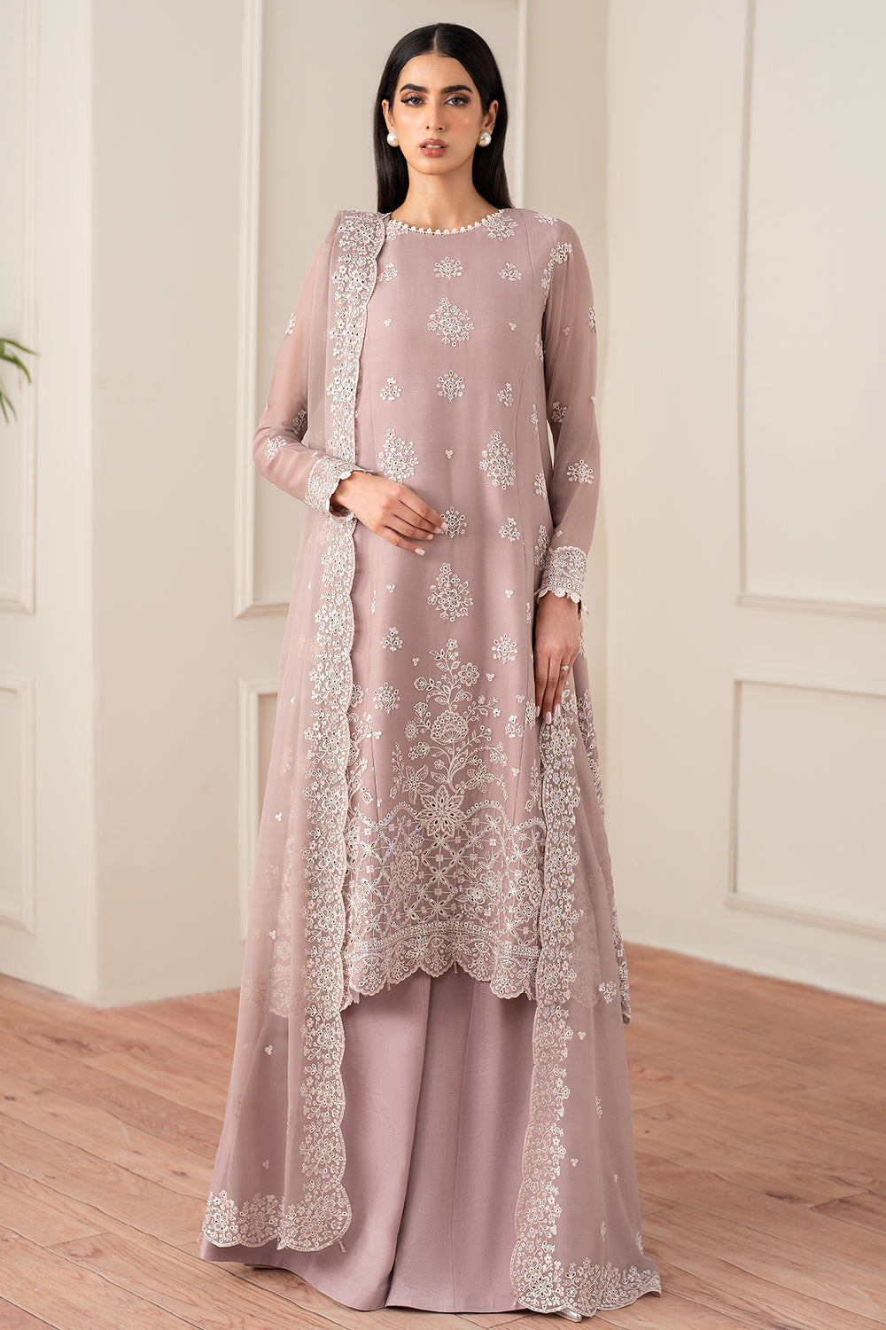 Farasha | Essence Formals 25 | Powder Bloom - Pakistani Designer Dress - by Farasha - Type : Ladies Clothes - 100% Original at Saira Sultan