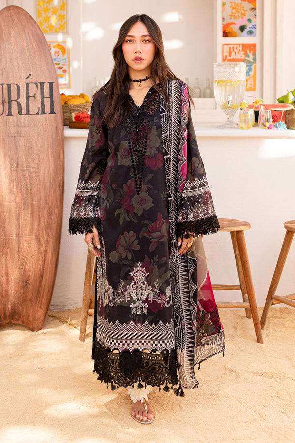 Nureh | Gardenia Lawn 24 | NS-133 A - Pakistani Designer Dress - by Nureh | Type: Luxury - 100% Original at Saira Sultan