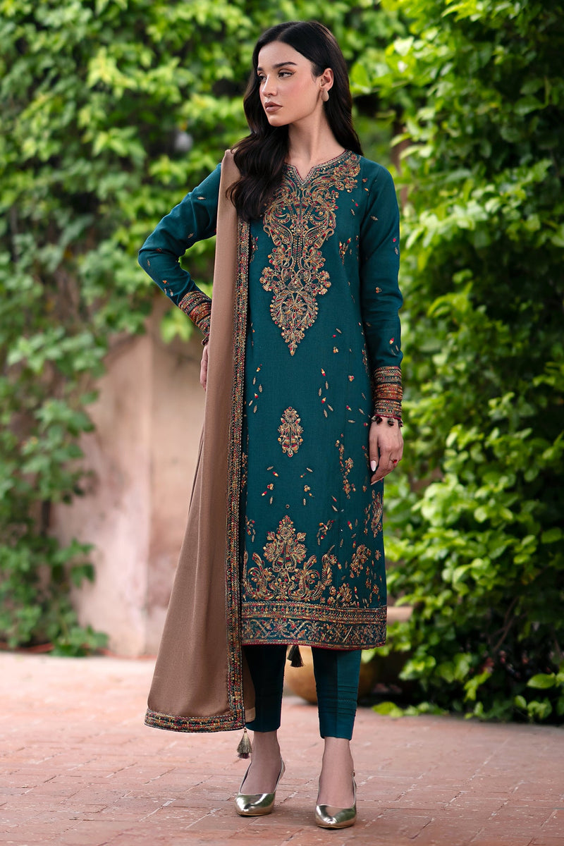 Jazmin | Winter Edition 24 | KHADDAR UW-0060 - Pakistani Designer Dress - by Jazmin | Type: Luxury - 100% Original at Saira Sultan