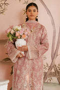 Ayzel | Armelia Printed Lawn 25 | Sylvie L Powder Pink Lawn