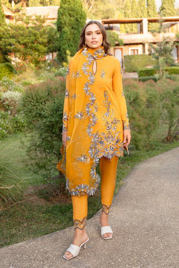 Enzo | Leia Silk Pret | Estella - Pakistani Designer Dress - by Hoorain Designer Wear | Type:  - 100% Original at Saira Sultan
