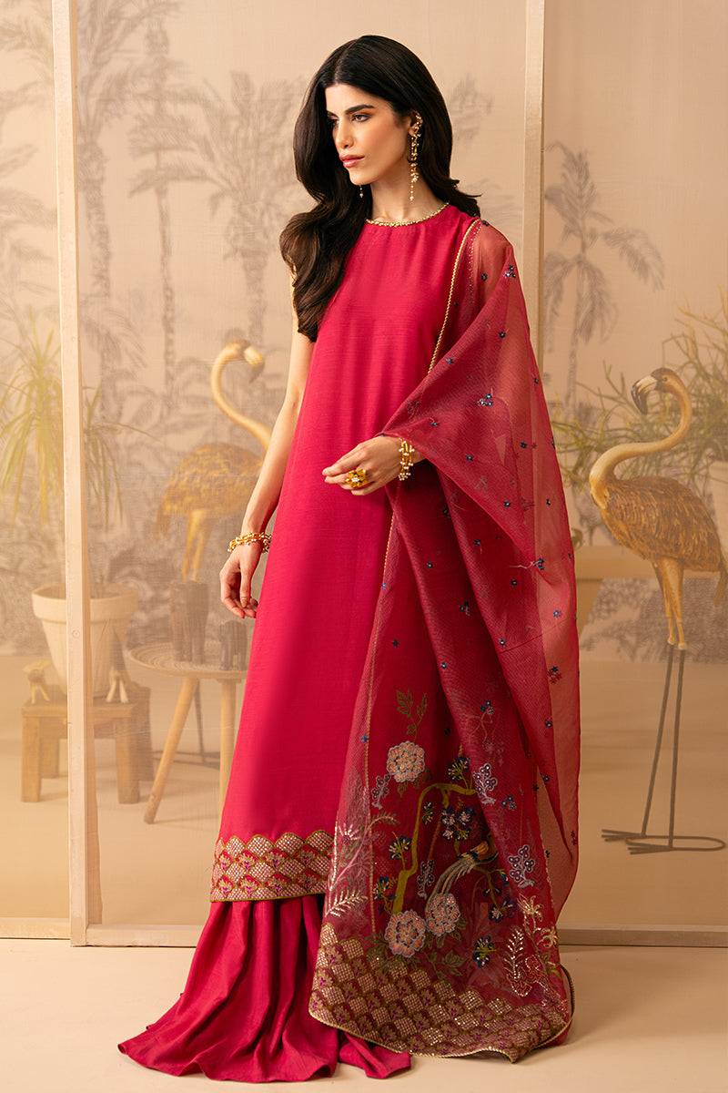 Cross Stitch | Luxe Atelier 24 | ROSY TWILIGHT - Pakistani Designer Dress - by Cross Stitch | Type: Luxury - 100% Original at Saira Sultan