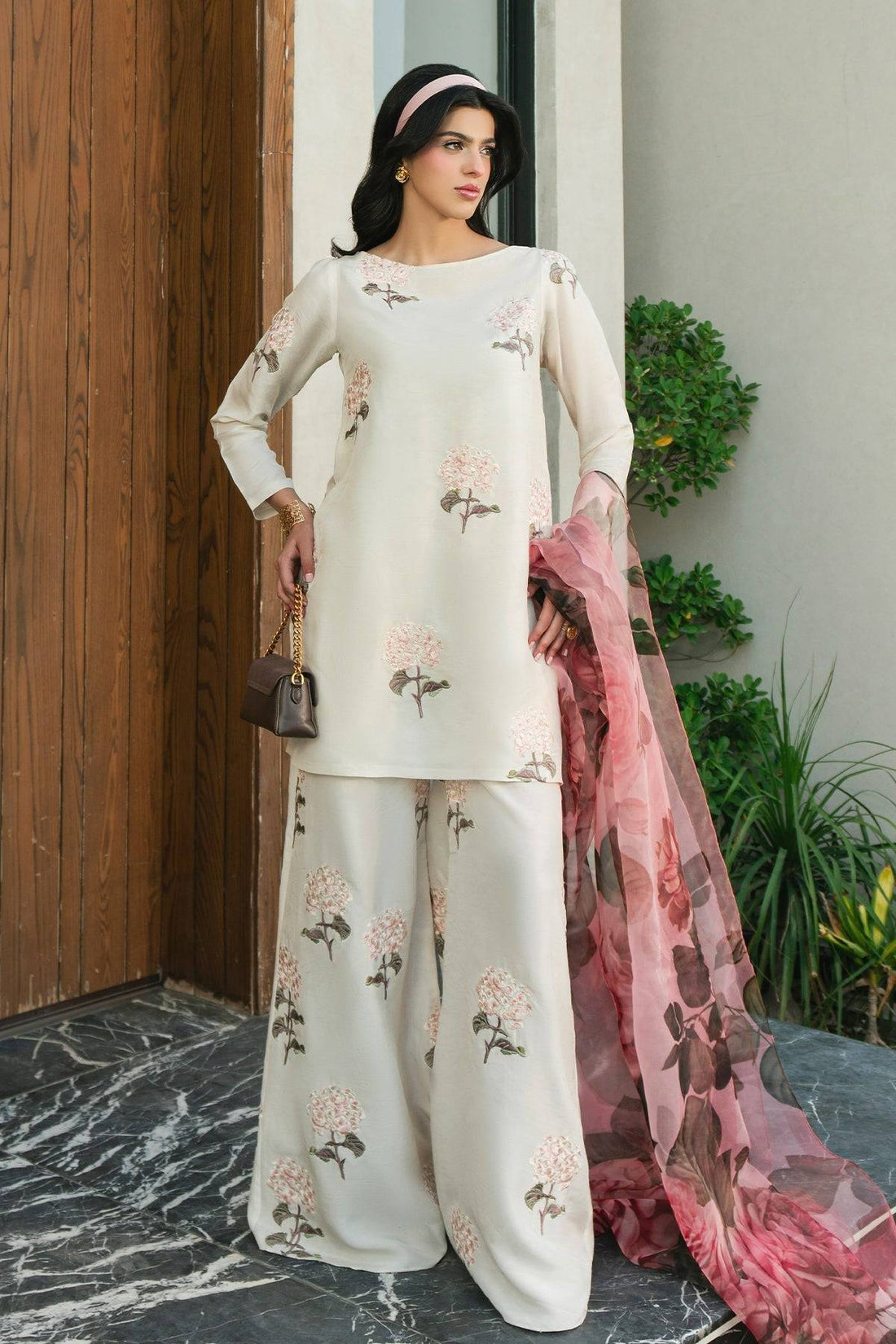Fahad Hussayn | Lawn Banger | Peony - Pakistani Designer Dress - by Erum Khan | Type: Ladies Clothes - 100% Original at Saira Sultan